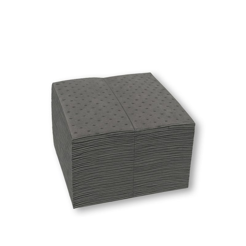 <font color="#294c85"><b>PSP100-006</b></font><br>Universal Sorbent Pad, 15" x 18", Three-Ply, Heavy Weight, 18 Gallon, Pack of 100