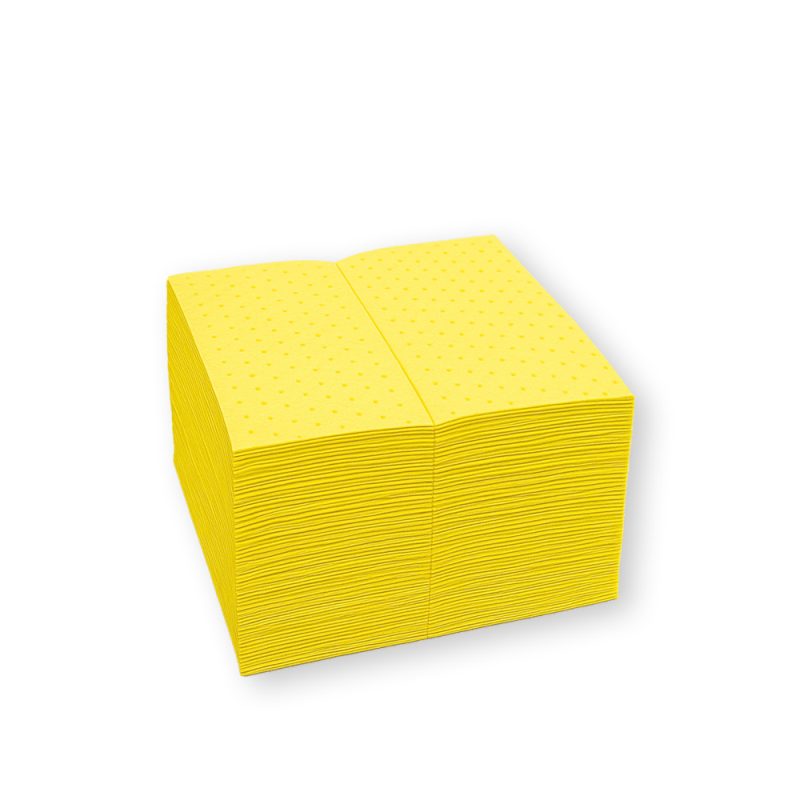 <font color="#294c85"><b>PSP100-007</b></font><br>Hazmat Sorbent Pad, 16" x 18", Two-Ply, Heavy Weight, 30 Gallon, Pack of 100