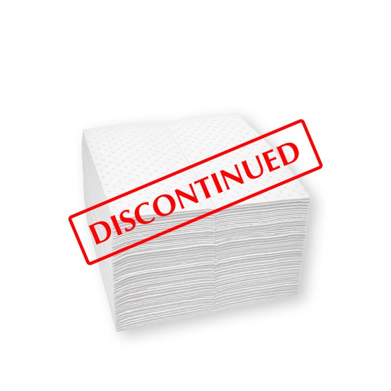 <font color="#294c85"><b>PSP100-140</b></font><br>Oil Only Sorbent Pad, 15" x 18", Three-Ply, Medium Weight, 22 Gallon, Pack of 100
