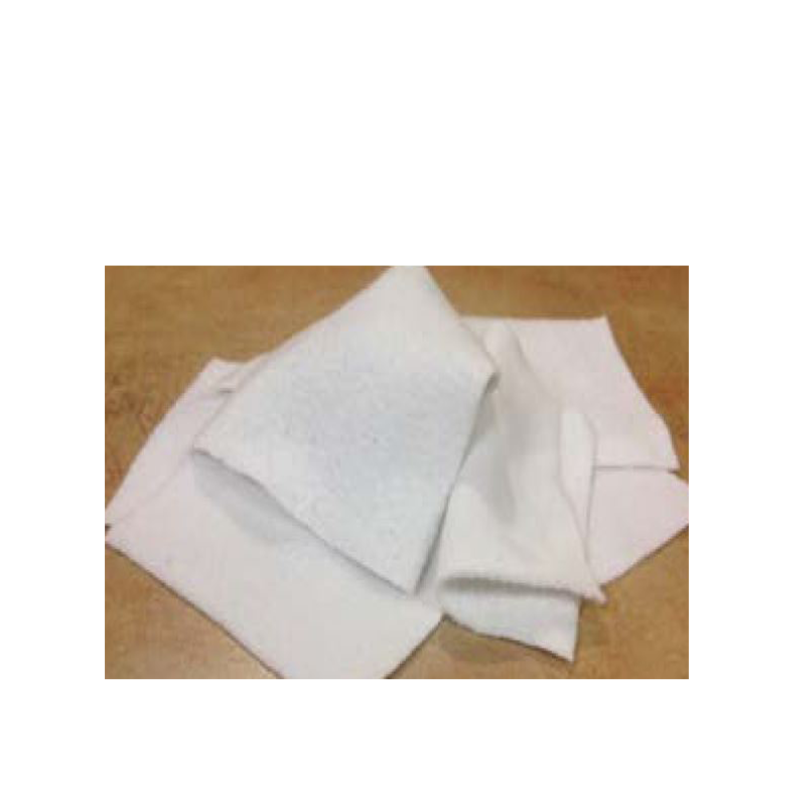 <font color="#294c85"><b>PSP100-132</b></font><br>White Fleece Rags, Universal, 20 lb Bag