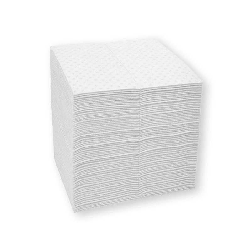 <font color="#294c85"><b>PSP100-039</b></font><br>Oil Only Sorbent Pad, 15" x 18", Two-Ply, Light Weight, 22 Gallon, Pack of 200