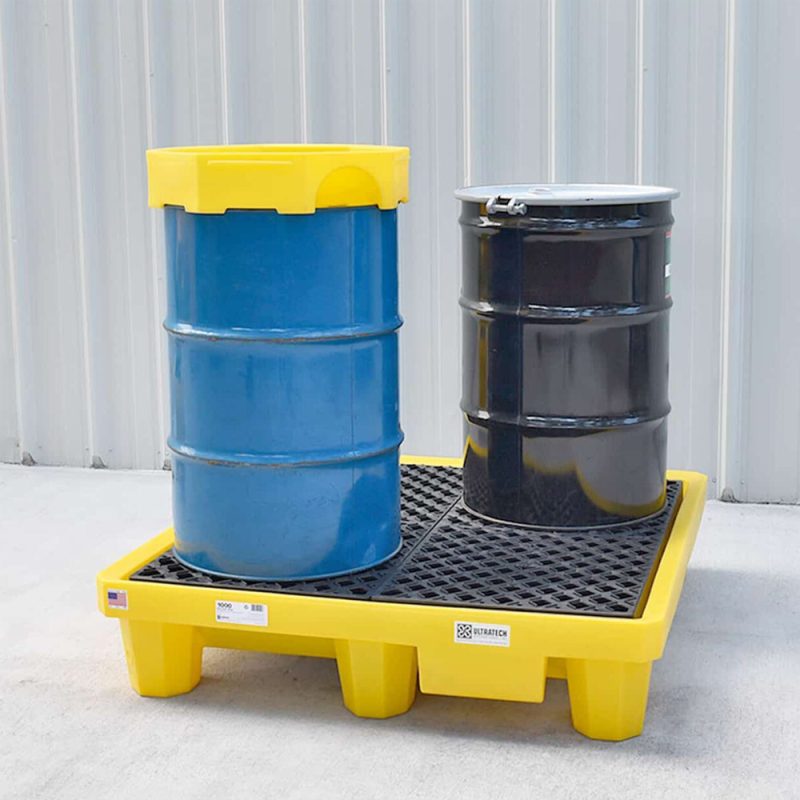 <font color="#294c85"><b>PSP300-051</b></font><br>Ultra-Spill Pallet, 53" x 53" x 11.75", 4 Drum Type , 250 L Capacity