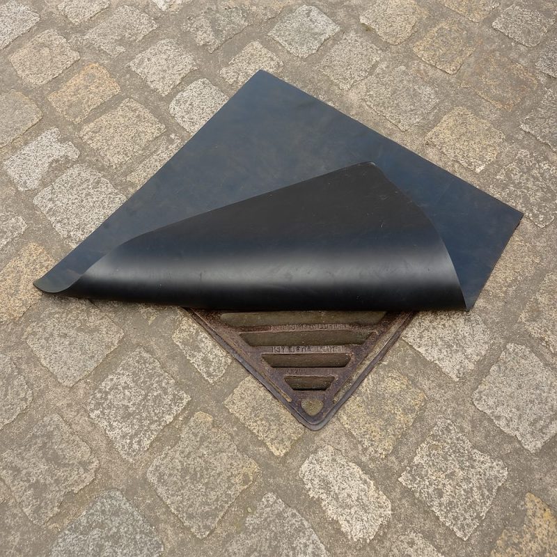<font color="#294c85"><b>PSP600-018</b></font><br>Drain Cover, Square, Black, 48" x 48" x 1/16", Pack of 1
