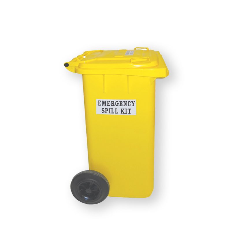 <font color="#294c85"><b>PSP700-011</b></font><br>Universal Spill Kit, Small Yellow Mobile Bin, 64 L Capacity