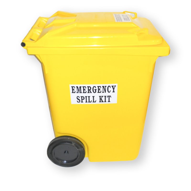 <font color="#294c85"><b>PSP700-013</b></font><br>Universal Spill Kit, Large Yellow Mobile Bin, 200 L Capacity