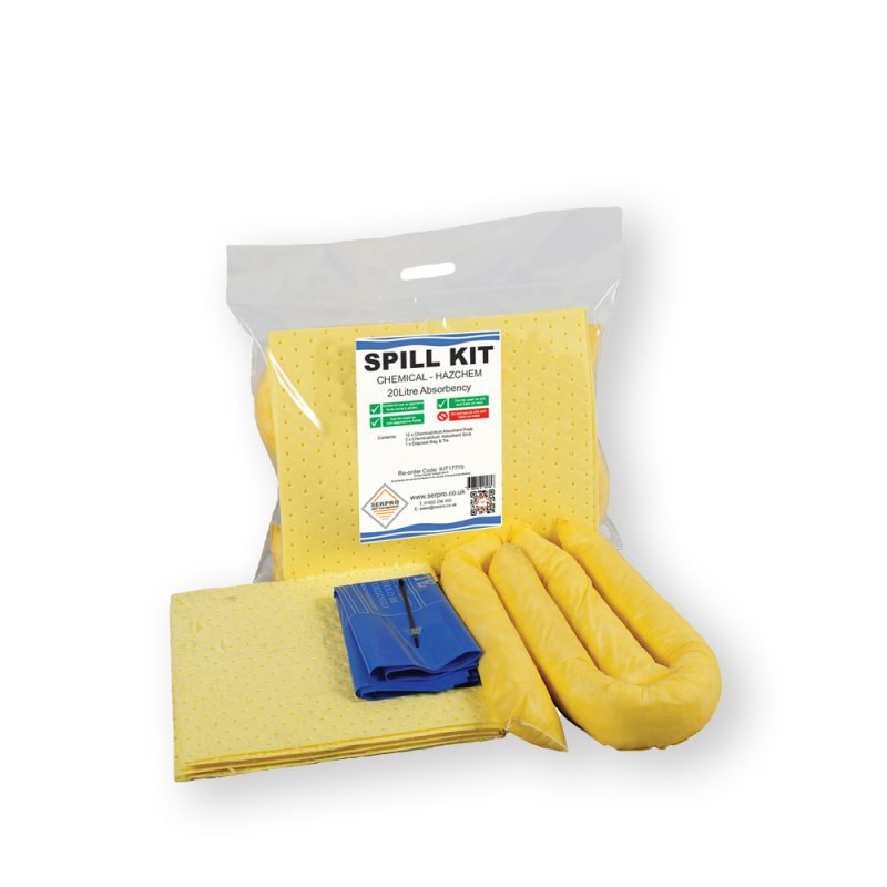 <font color="#294c85"><b>PSP700-022</b></font><br>Hazmat Spill Kit, Clear Poly Bag, 20 L Capacity