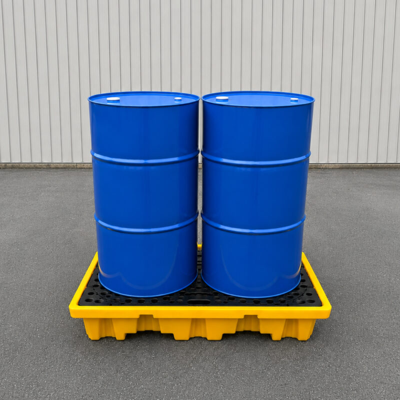 <font color="#294c85"><b>PSP300-092.A</b></font><br>Spill Pallet, 51" x 26.75" x 12", 2 Drum Type , 150 L Capacity